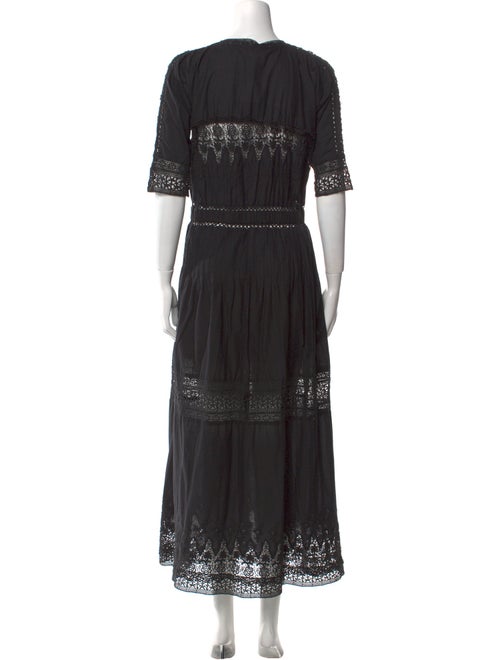 LoveShackFancy Crew Neck Long Dress