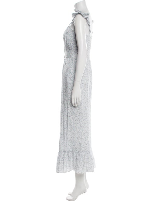 LoveShackFancy Printed V-Neck Jumpsuit