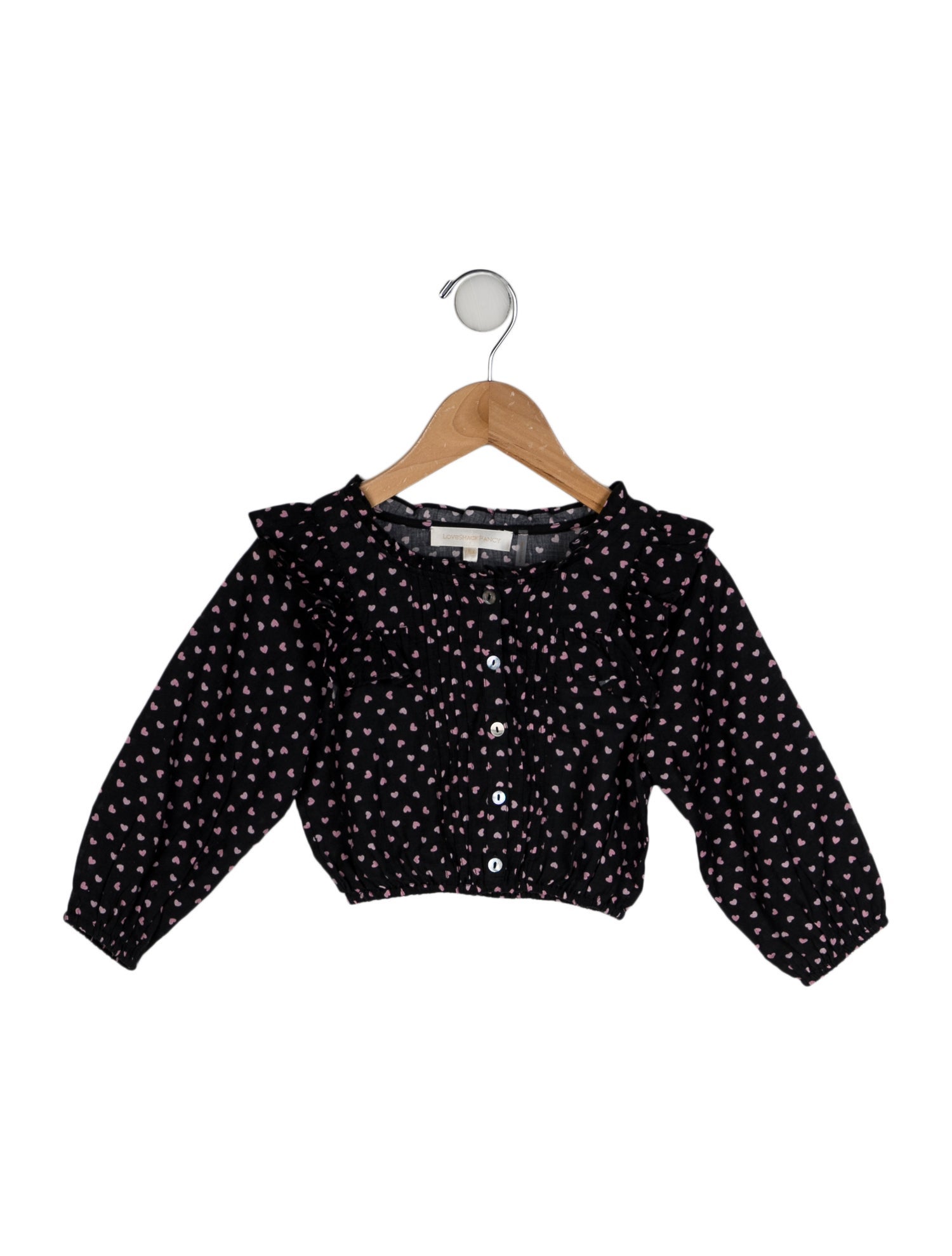 LoveShackFancy Printed Long Sleeve Top