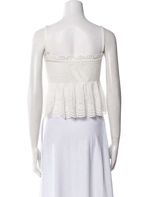 LoveShackFancy Strapless Crop Top