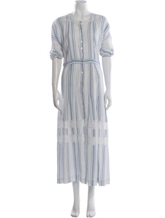 LoveShackFancy Striped Long Dress