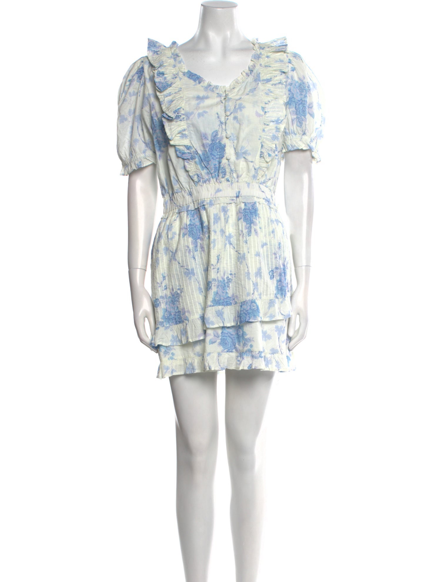 LoveShackFancy Printed Mini Dress