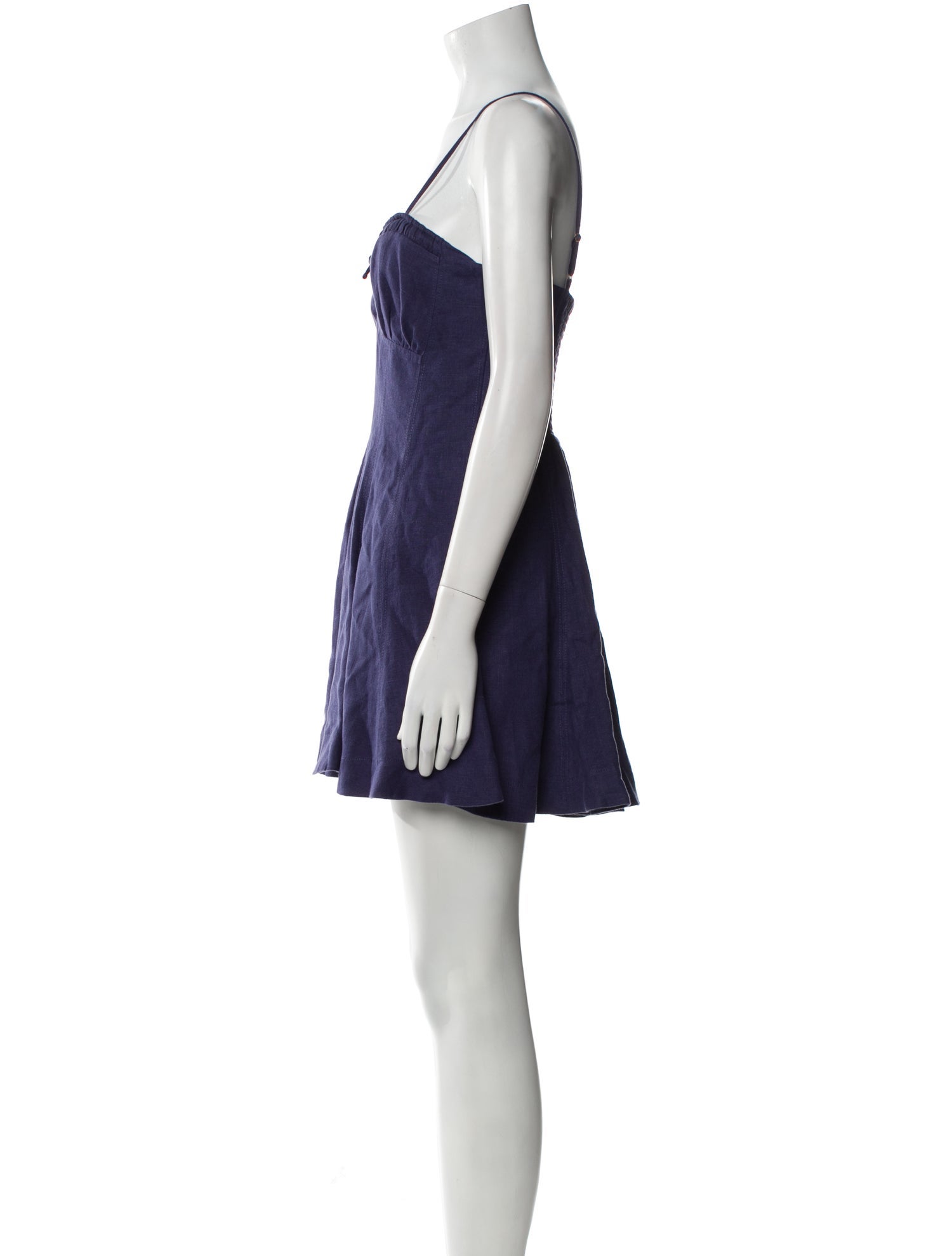 LoveShackFancy Linen Mini Dress