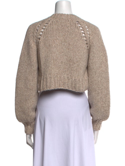 LoveShackFancy Baby Alpaca V-Neck Sweater