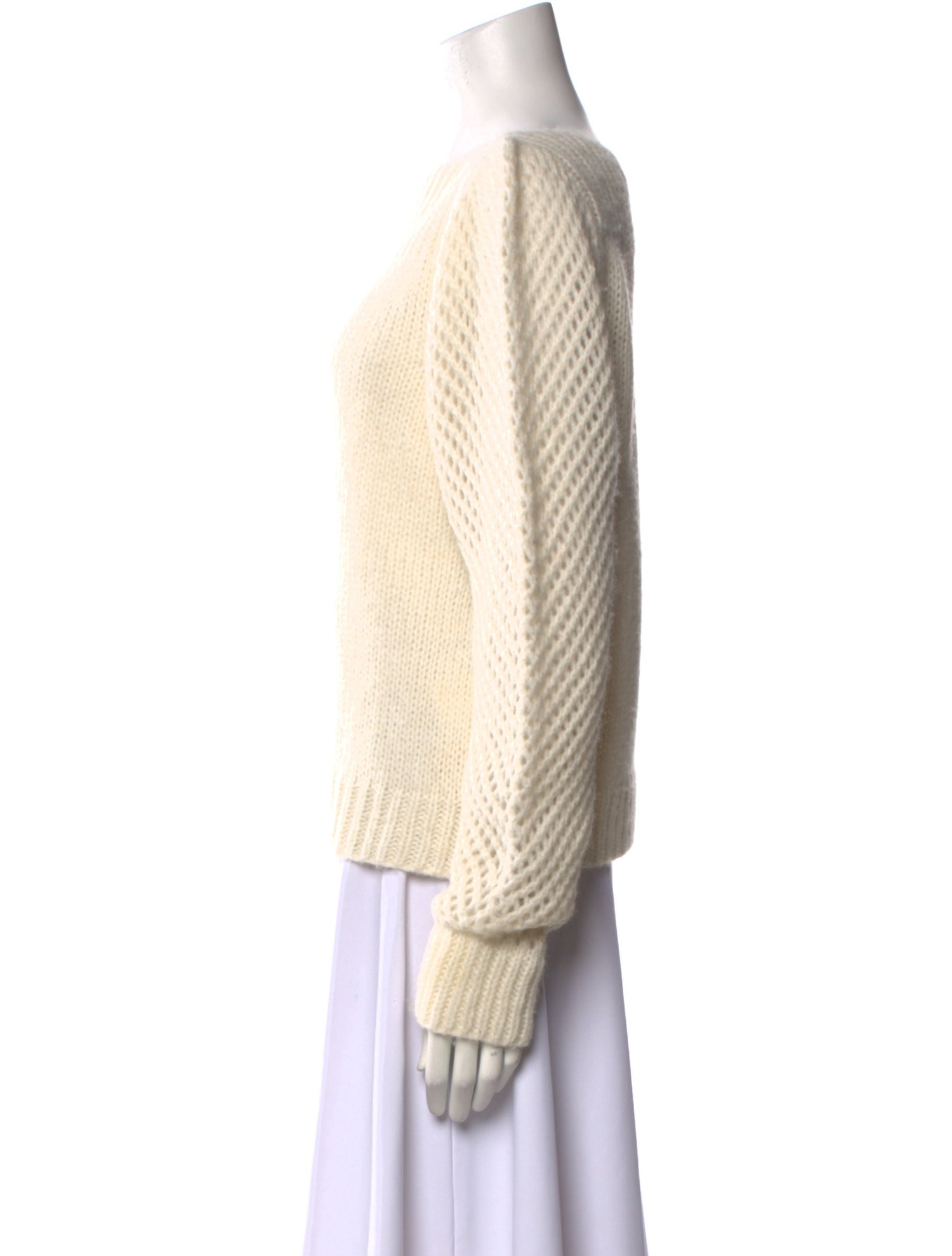 LoveShackFancy Baby Alpaca Bateau Neckline Sweater