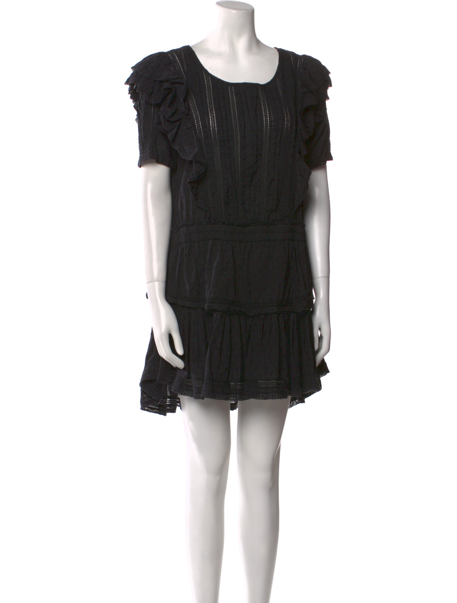 LoveShackFancy Scoop Neck Mini Dress