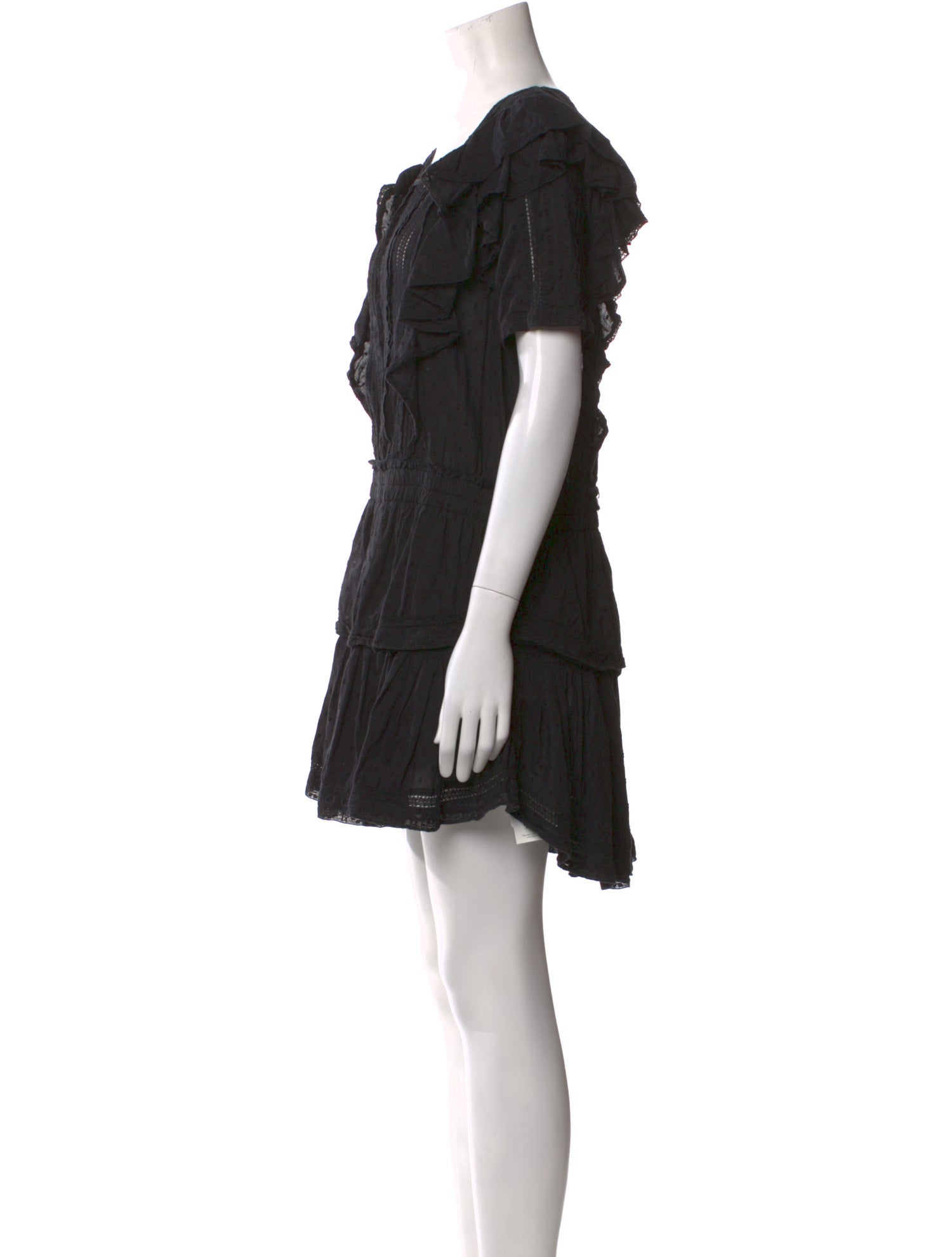 LoveShackFancy Scoop Neck Mini Dress