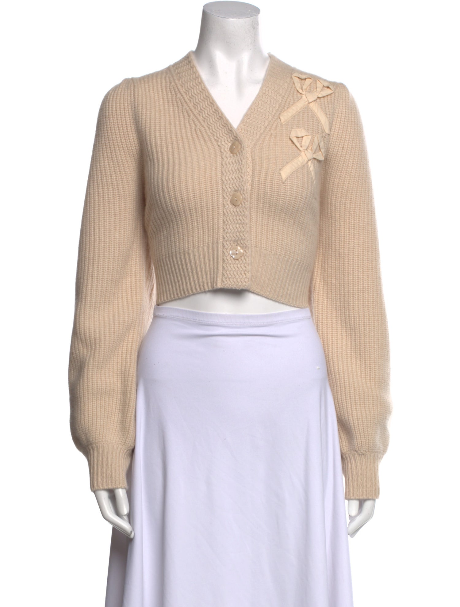 LoveShackFancy Cashmere V-Neck Sweater w/ Tags