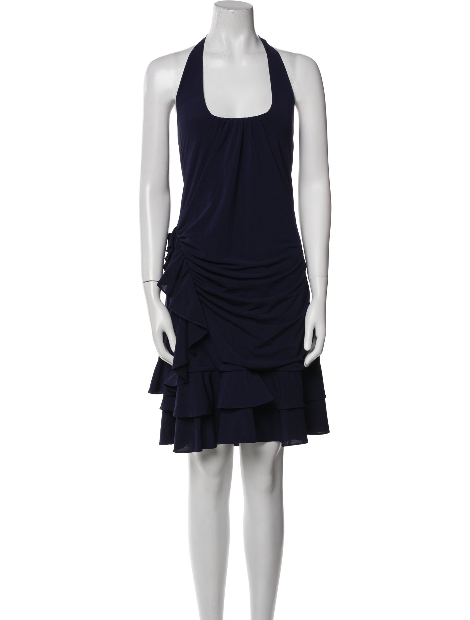 LoveShackFancy Halterneck Knee-Length Dress