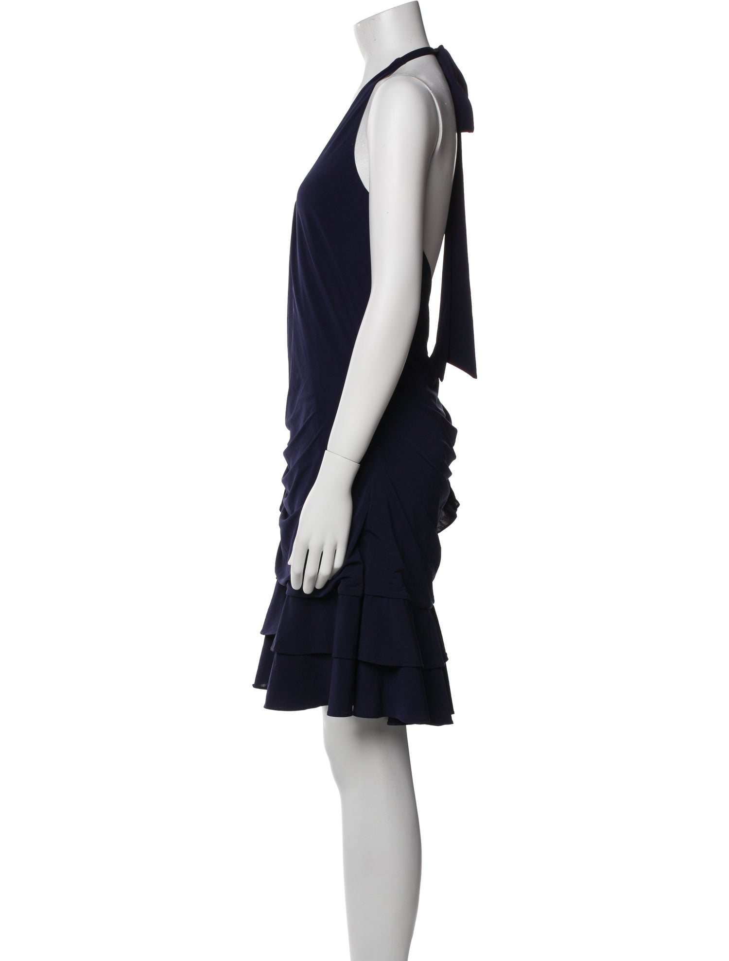 LoveShackFancy Halterneck Knee-Length Dress