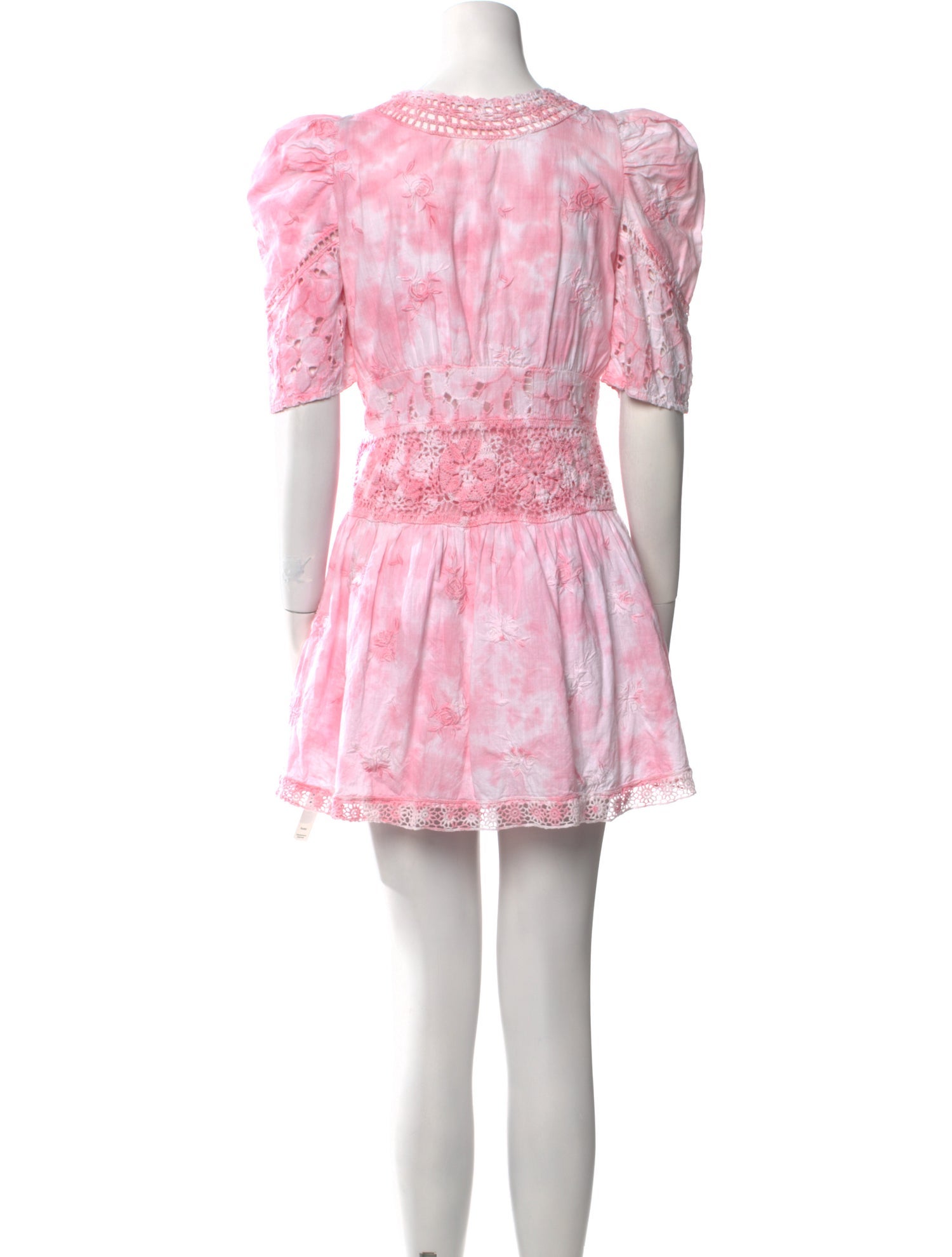 LoveShackFancy Tie-Dye Print Mini Dress