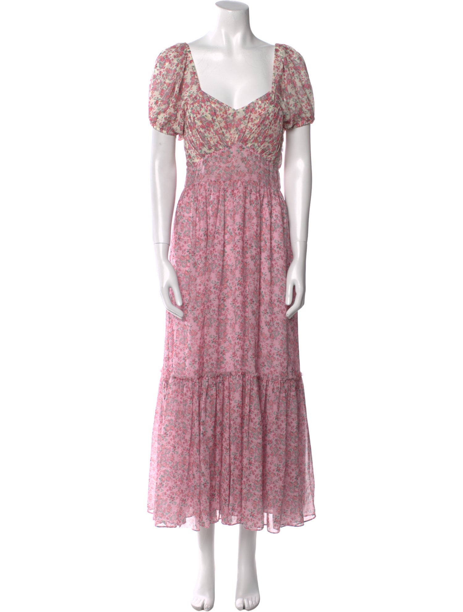 LoveShackFancy Silk Long Dress