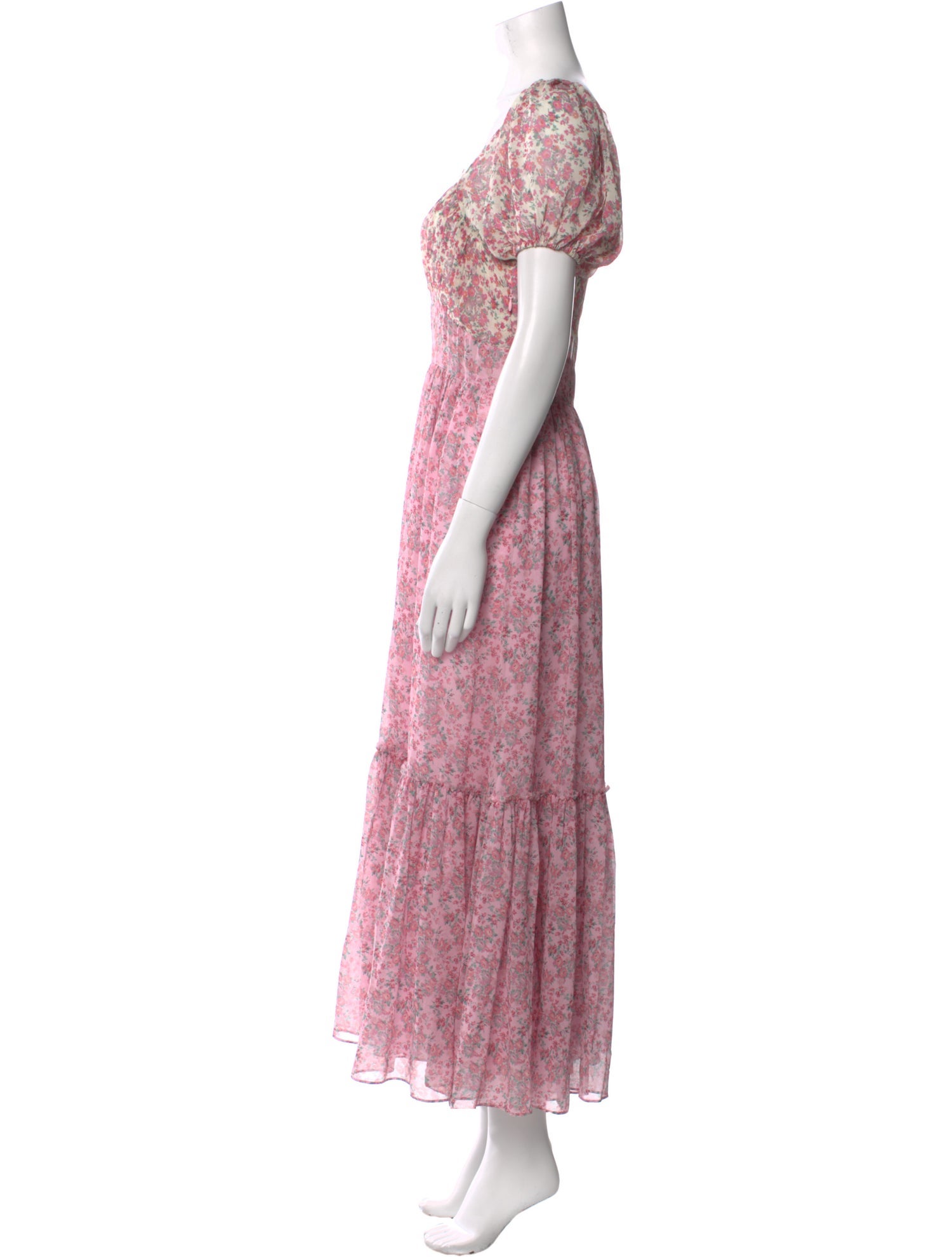 LoveShackFancy Silk Long Dress