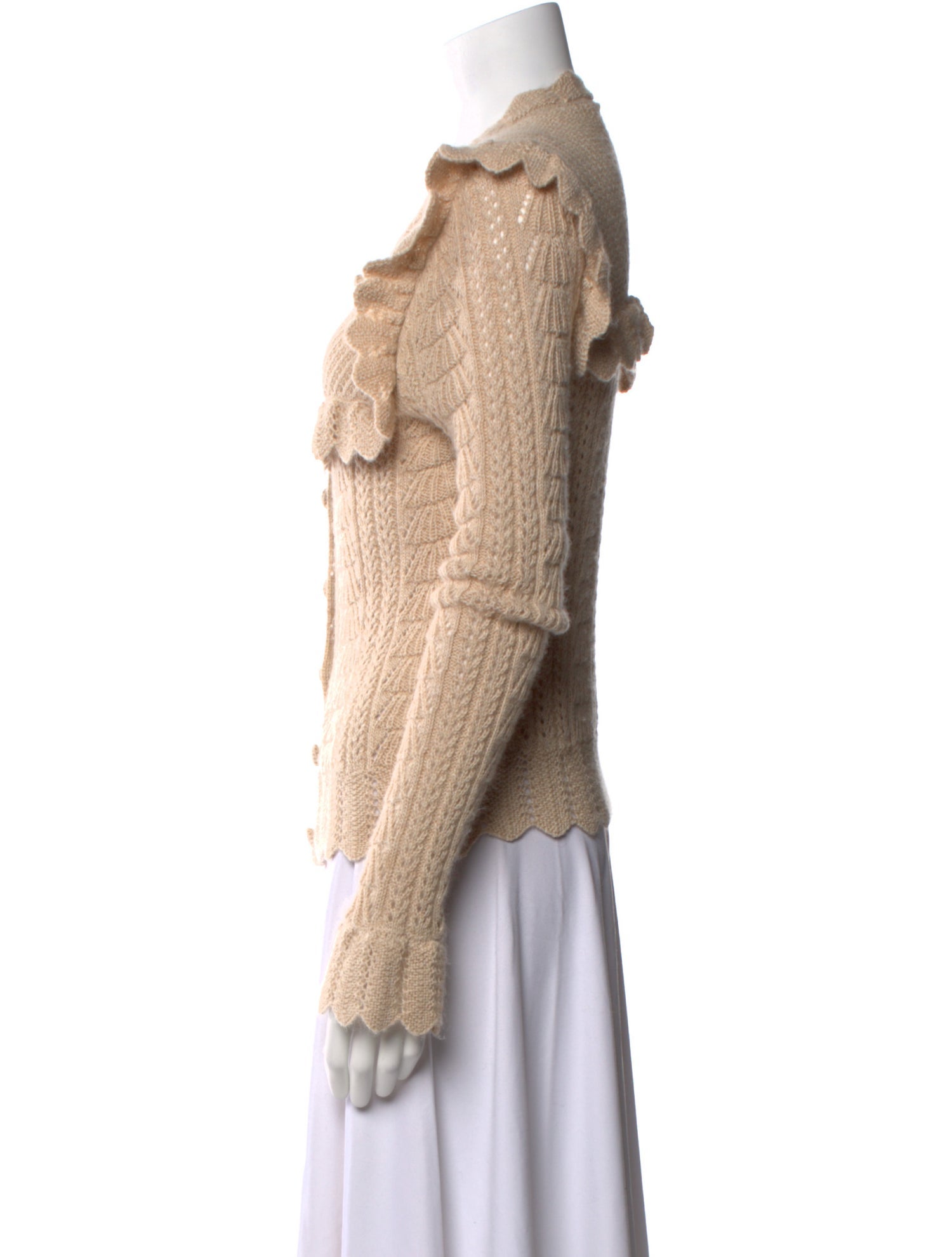 LoveShackFancy Baby Alpaca Scoop Neck Sweater