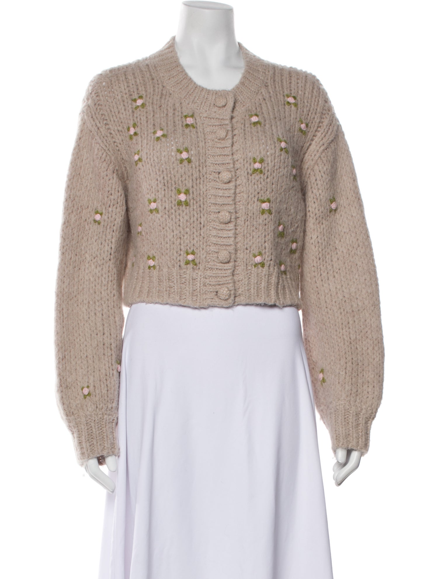 LoveShackFancy Alpaca Crew Neck Sweater