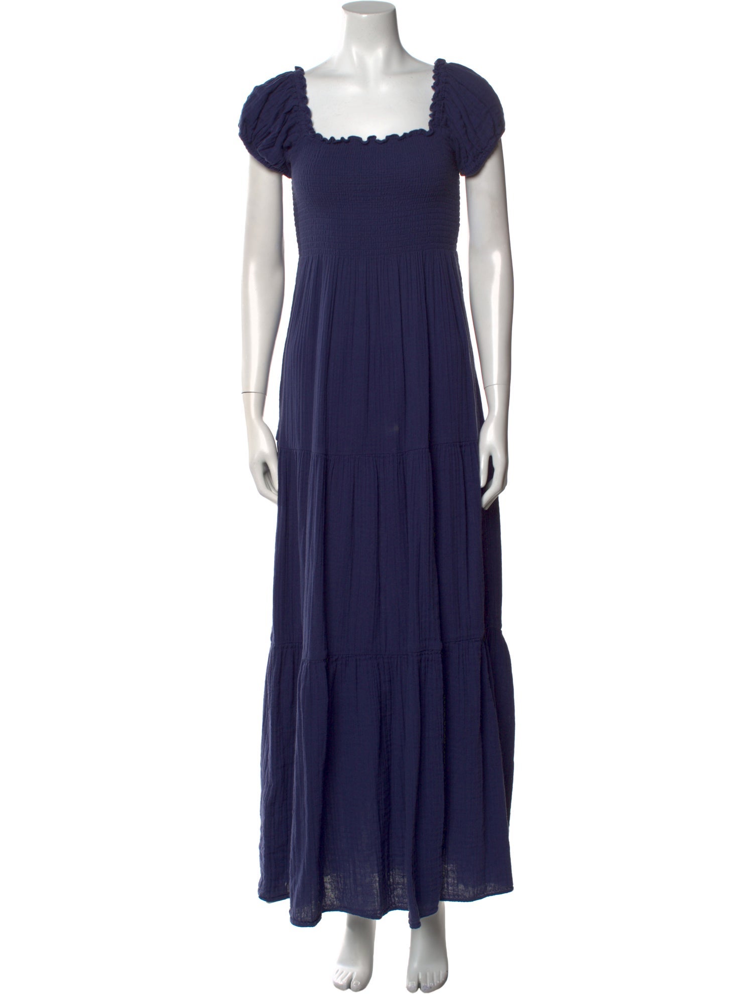 LoveShackFancy Square Neckline Long Dress