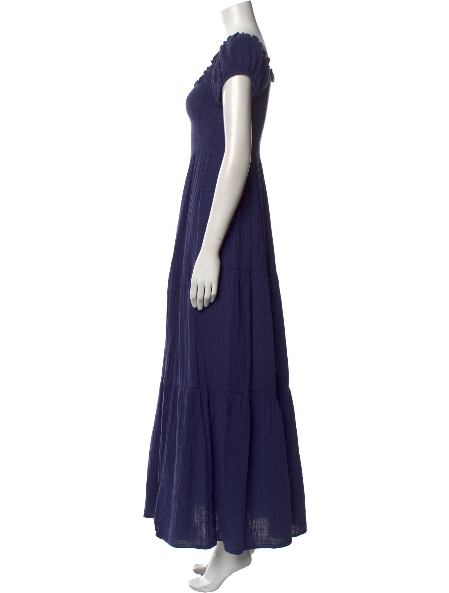 LoveShackFancy Square Neckline Long Dress