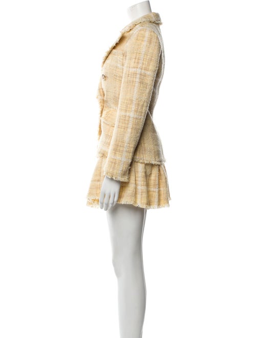 LoveShackFancy Tweed Pattern Ruffle Embellishment Skirt Set