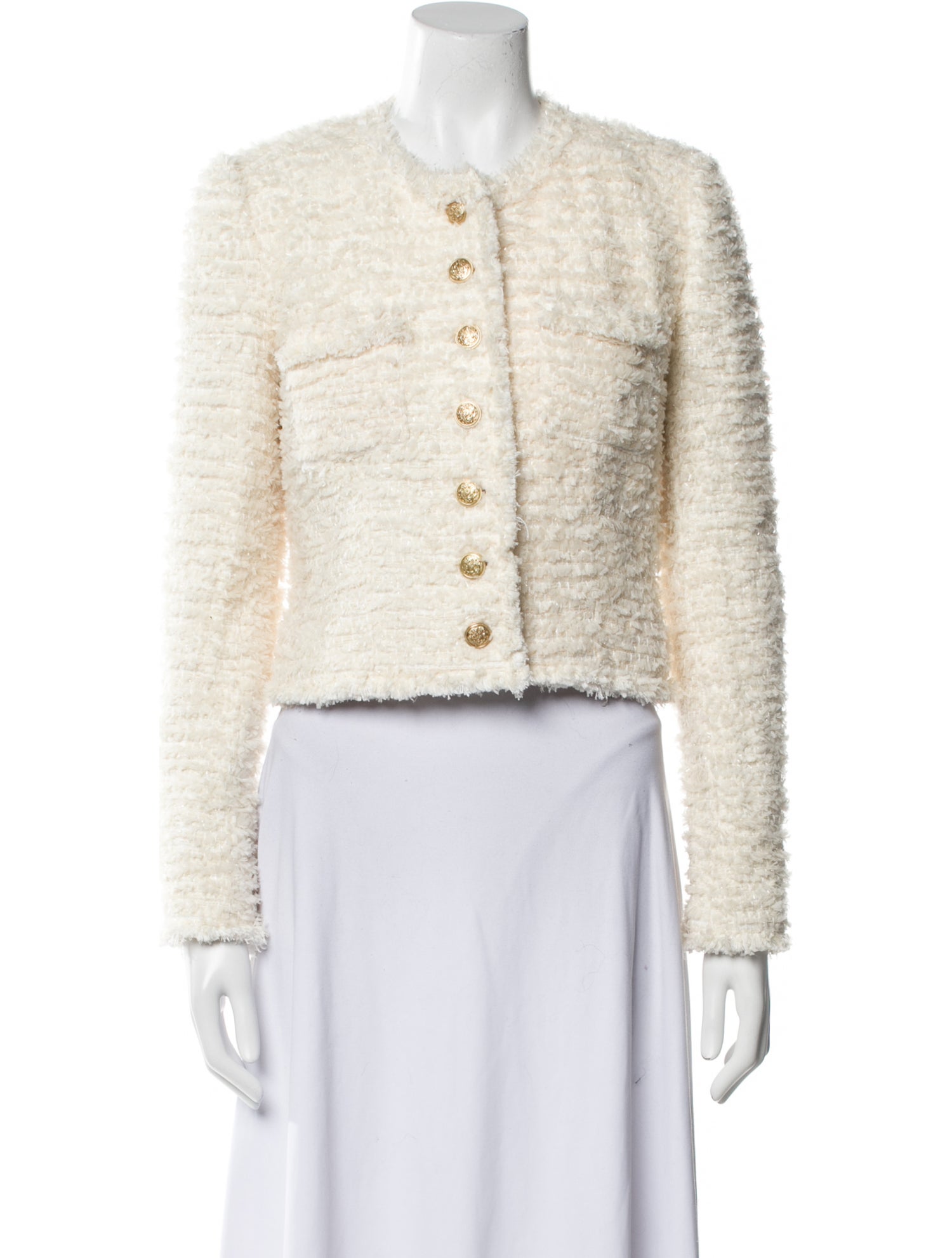 LoveShackFancy Tweed Pattern Bolero