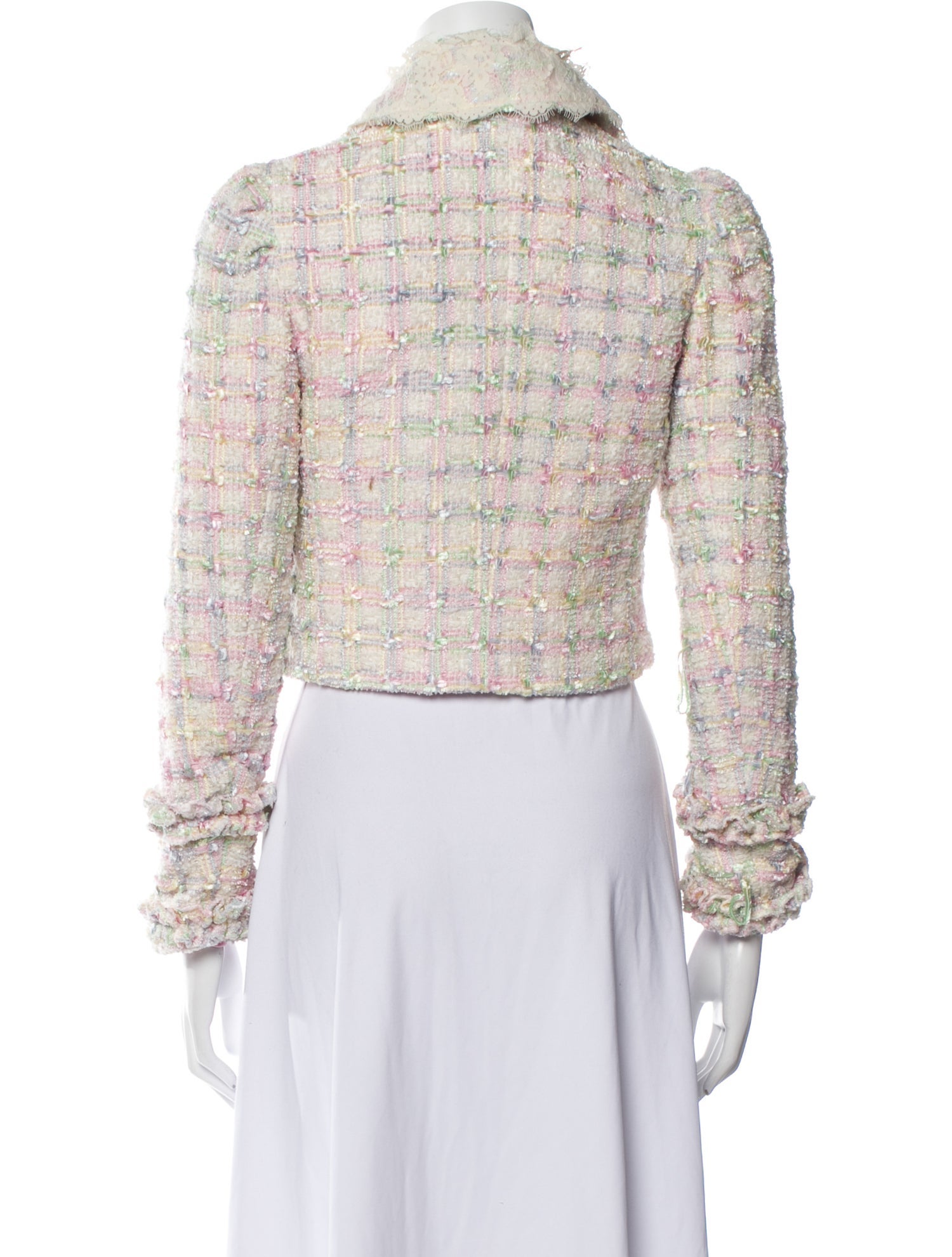 LoveShackFancy Tweed Pattern Bolero