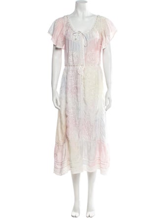 LoveShackFancy Silk Long Dress