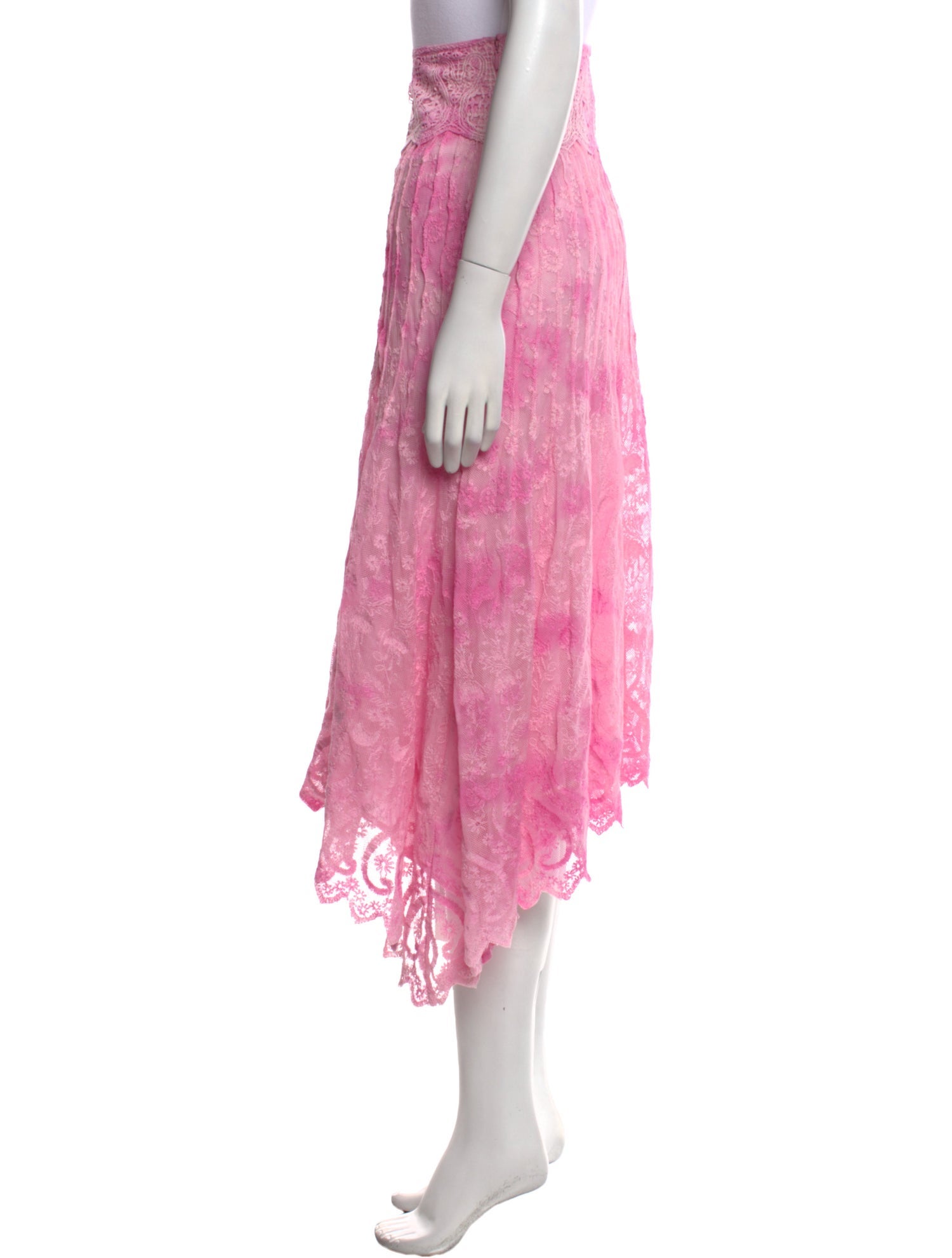 LoveShackFancy Floral Print Midi Length Skirt w/ Tags