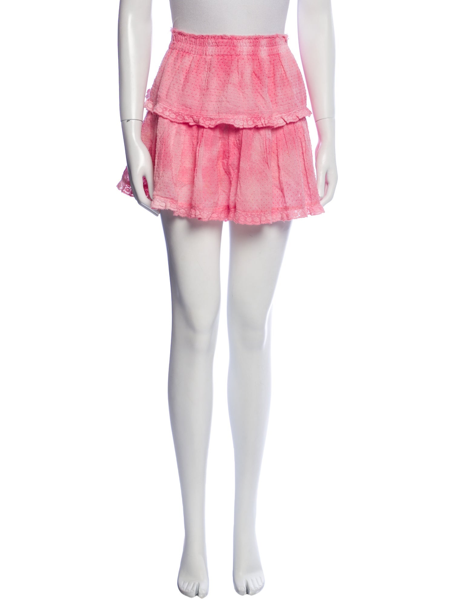 LoveShackFancy Printed Mini Skirt