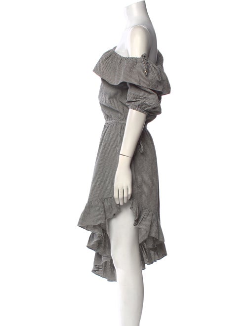 LoveShackFancy Plaid Print Midi Length Dress