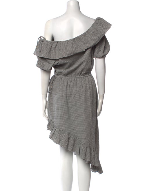 LoveShackFancy Plaid Print Midi Length Dress