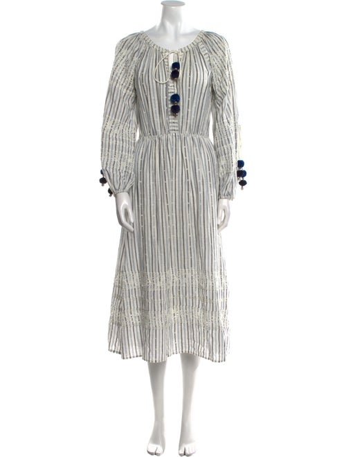 LoveShackFancy Striped Long Dress