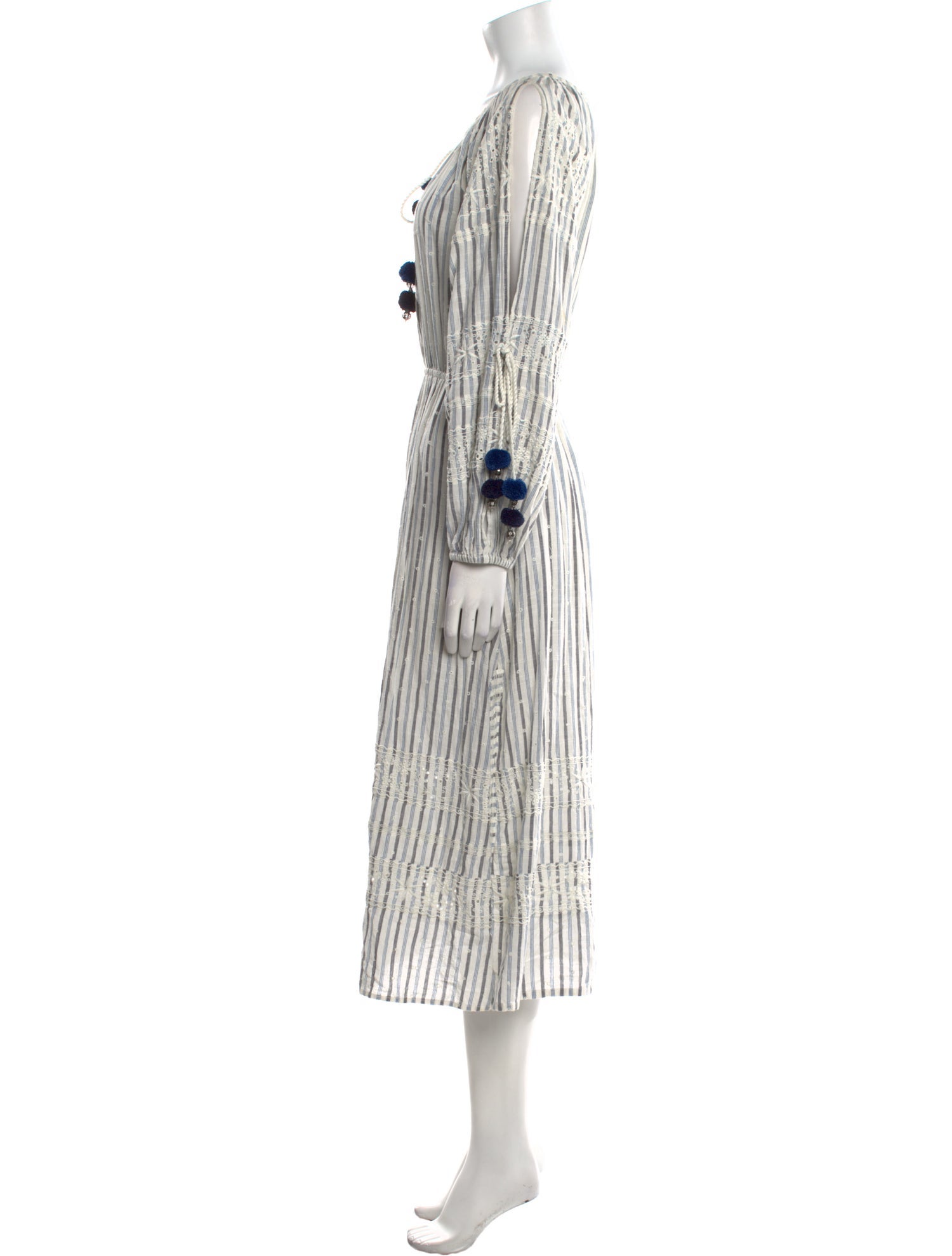 LoveShackFancy Striped Long Dress