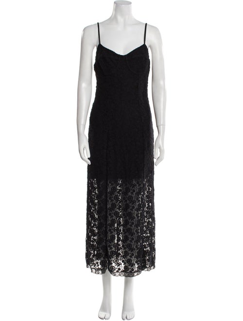 LoveShackFancy Lace Pattern Long Dress