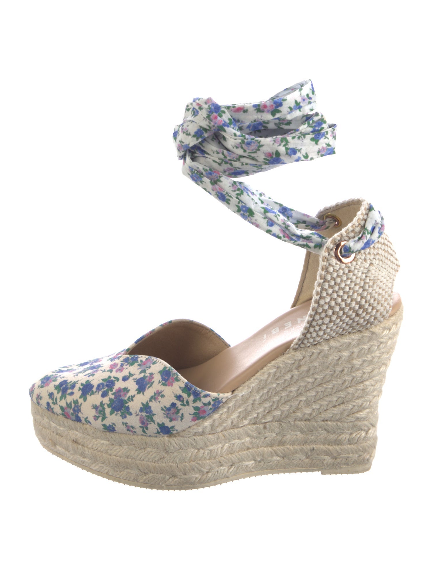 LoveShackFancy Floral Print D'Orsay Pumps