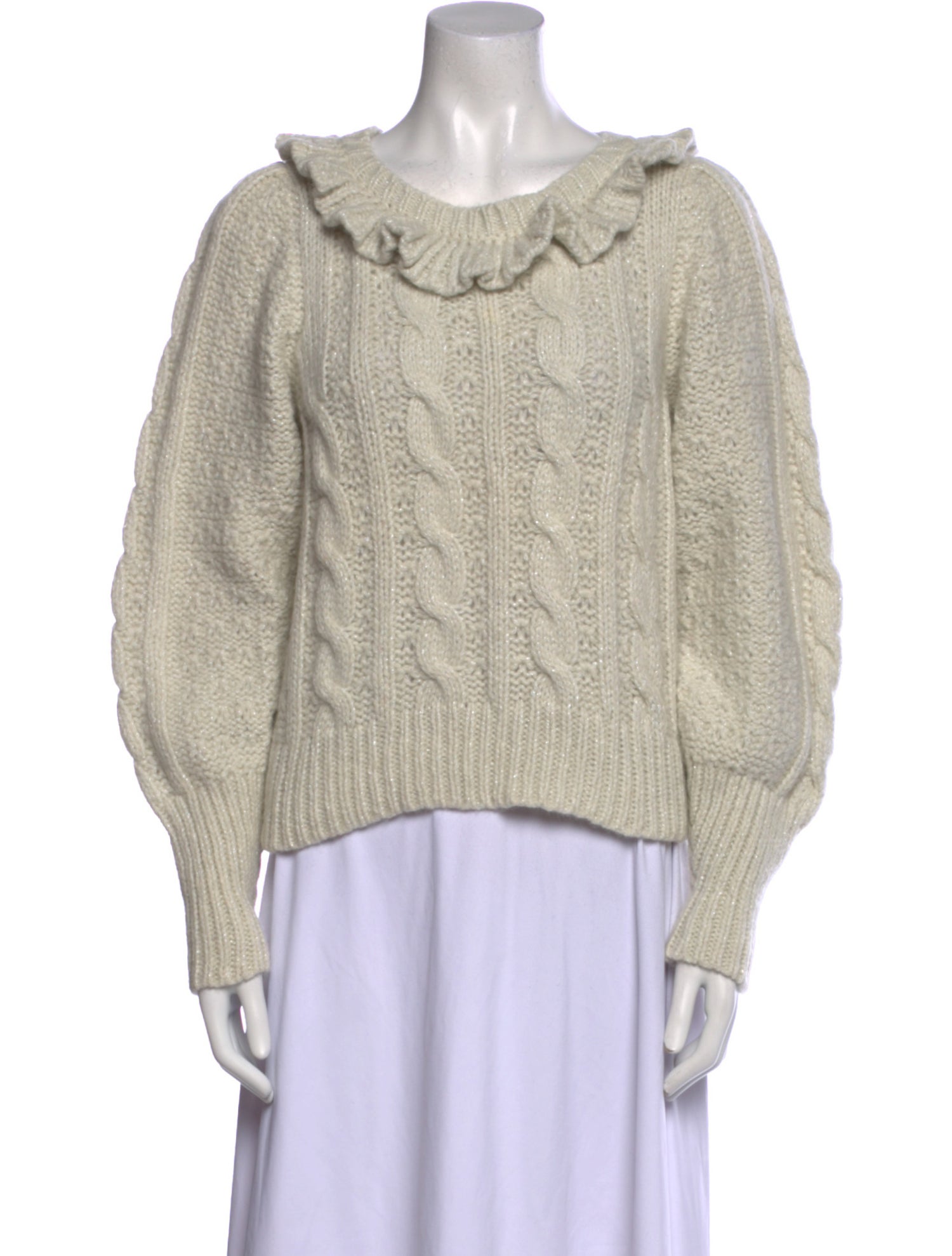 LoveShackFancy Scoop Neck Sweater