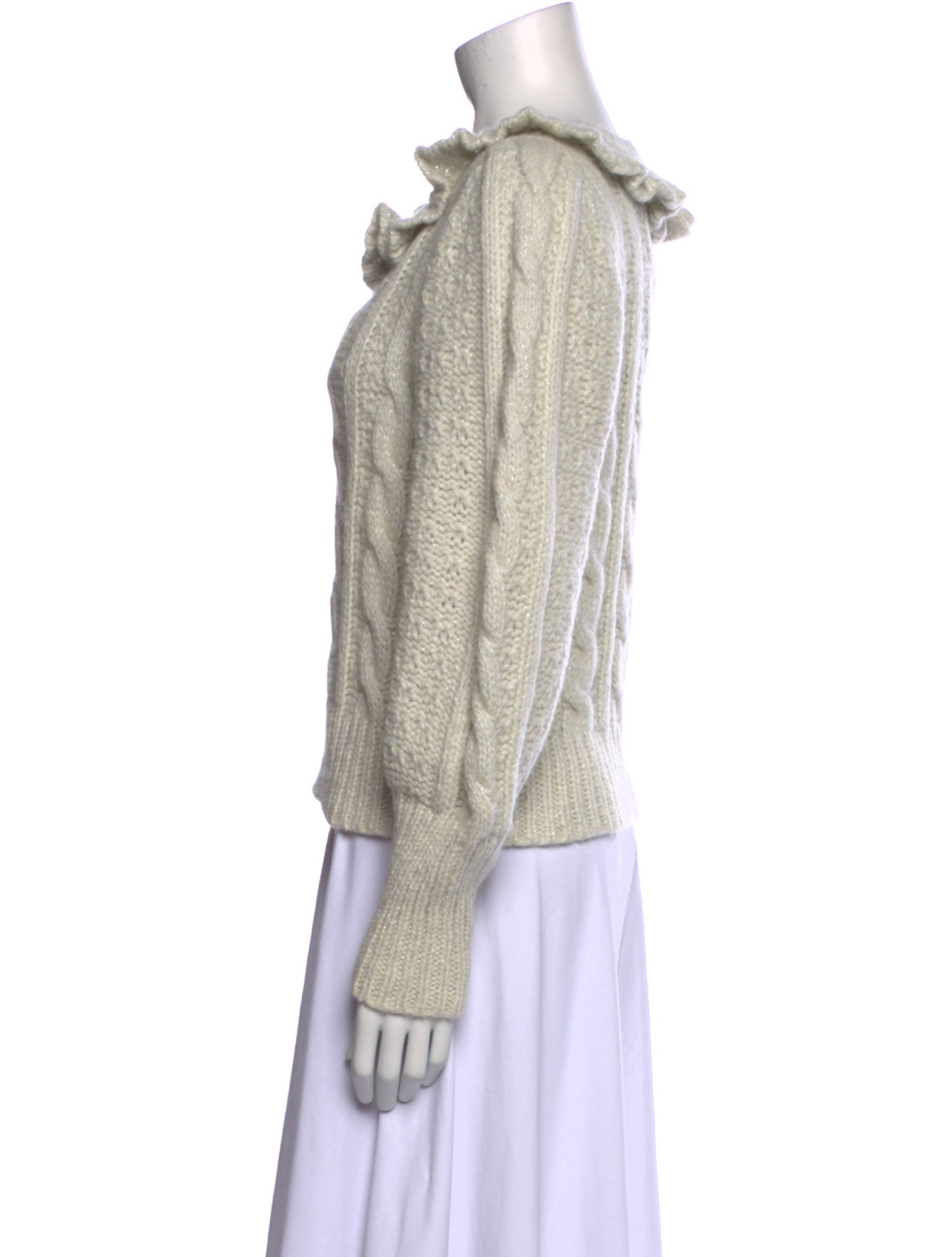 LoveShackFancy Scoop Neck Sweater