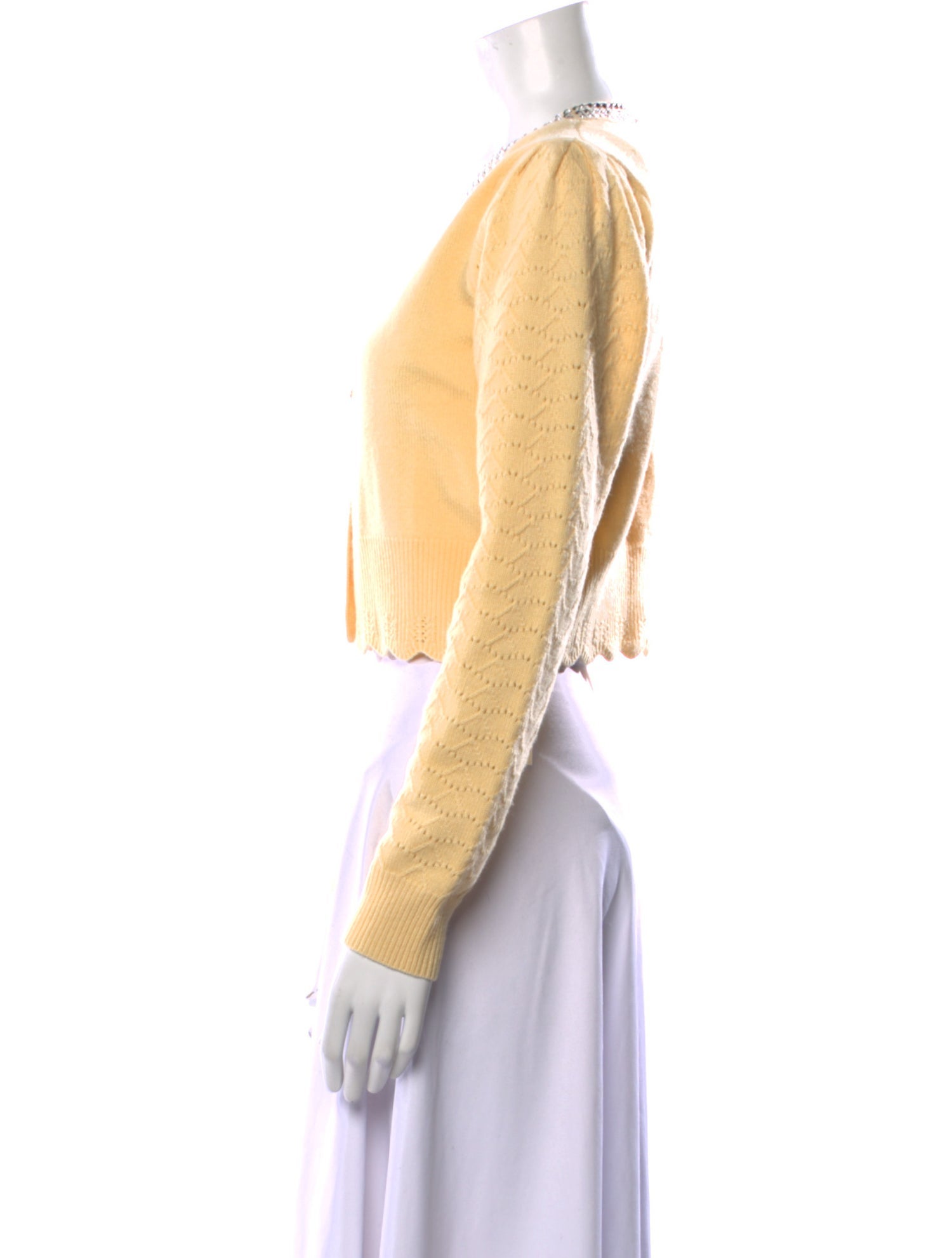 LoveShackFancy Wool V-Neck Sweater