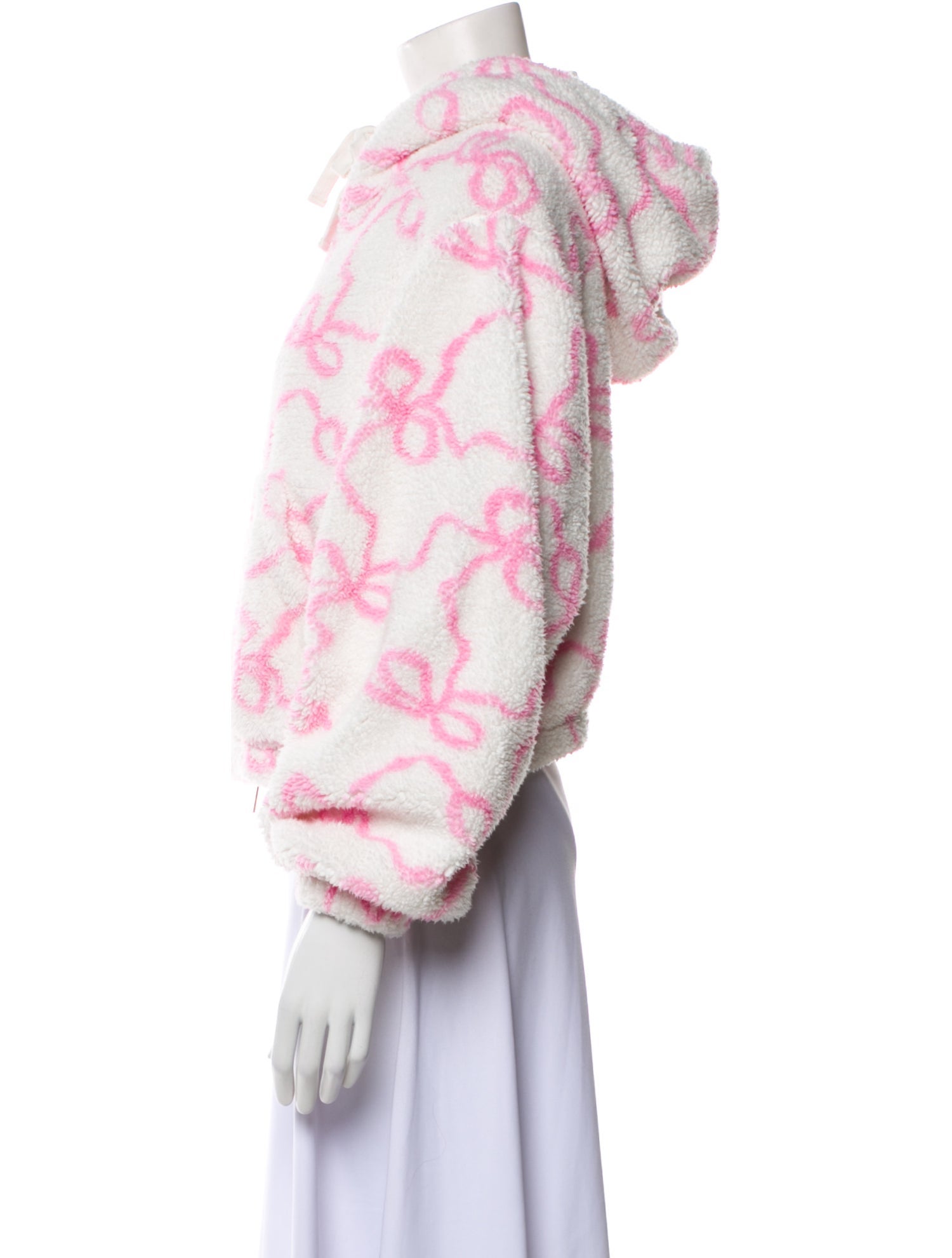 LoveShackFancy Printed Faux Fur Jacket