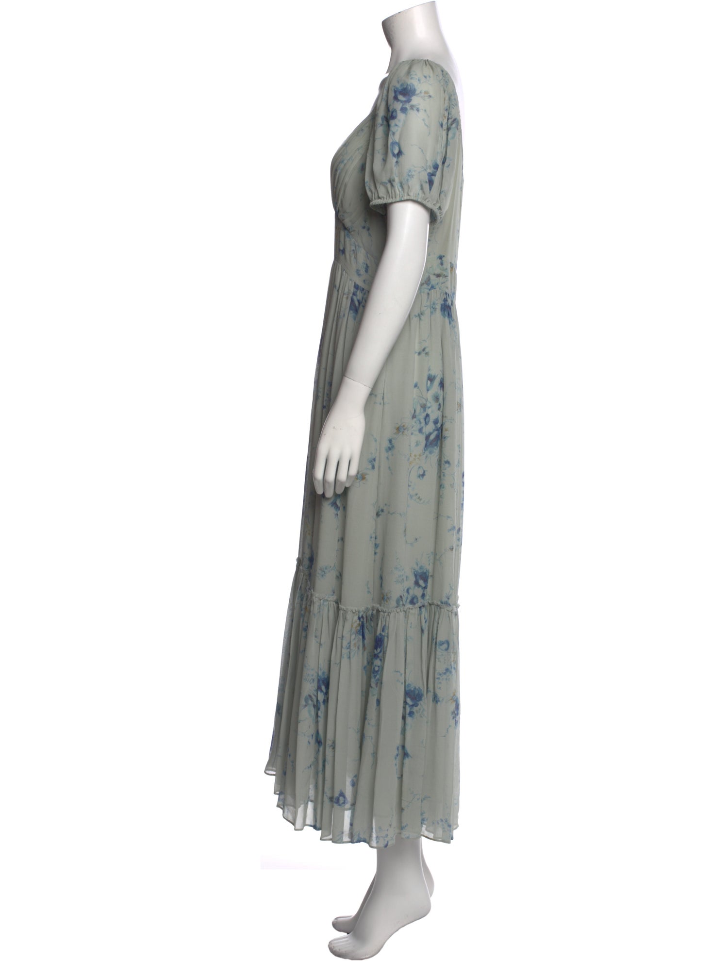 LoveShackFancy Silk Long Dress