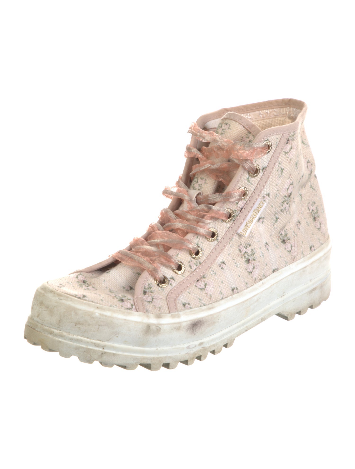 LoveShackFancy Canvas Printed Sneakers