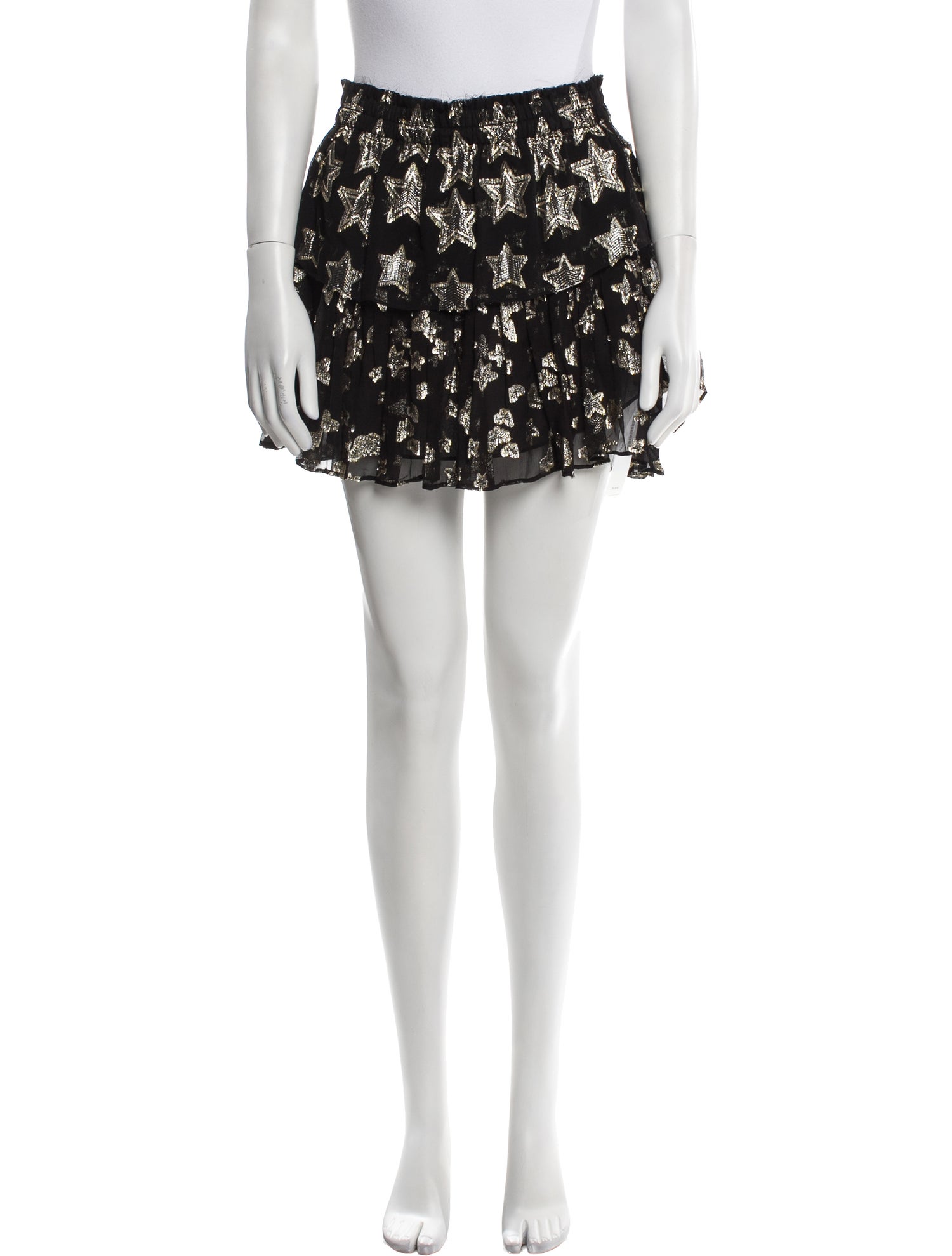 LoveShackFancy Silk Mini Skirt