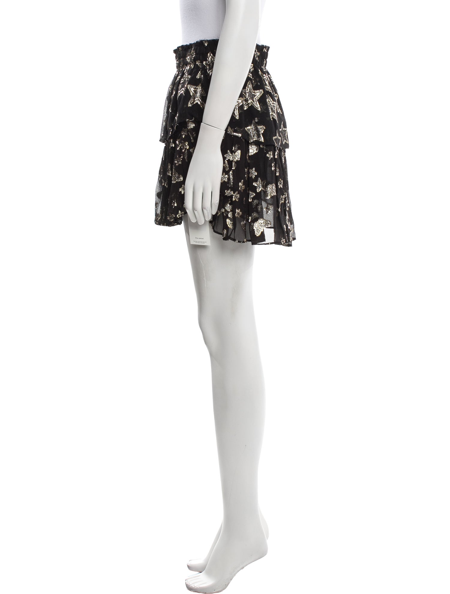 LoveShackFancy Silk Mini Skirt