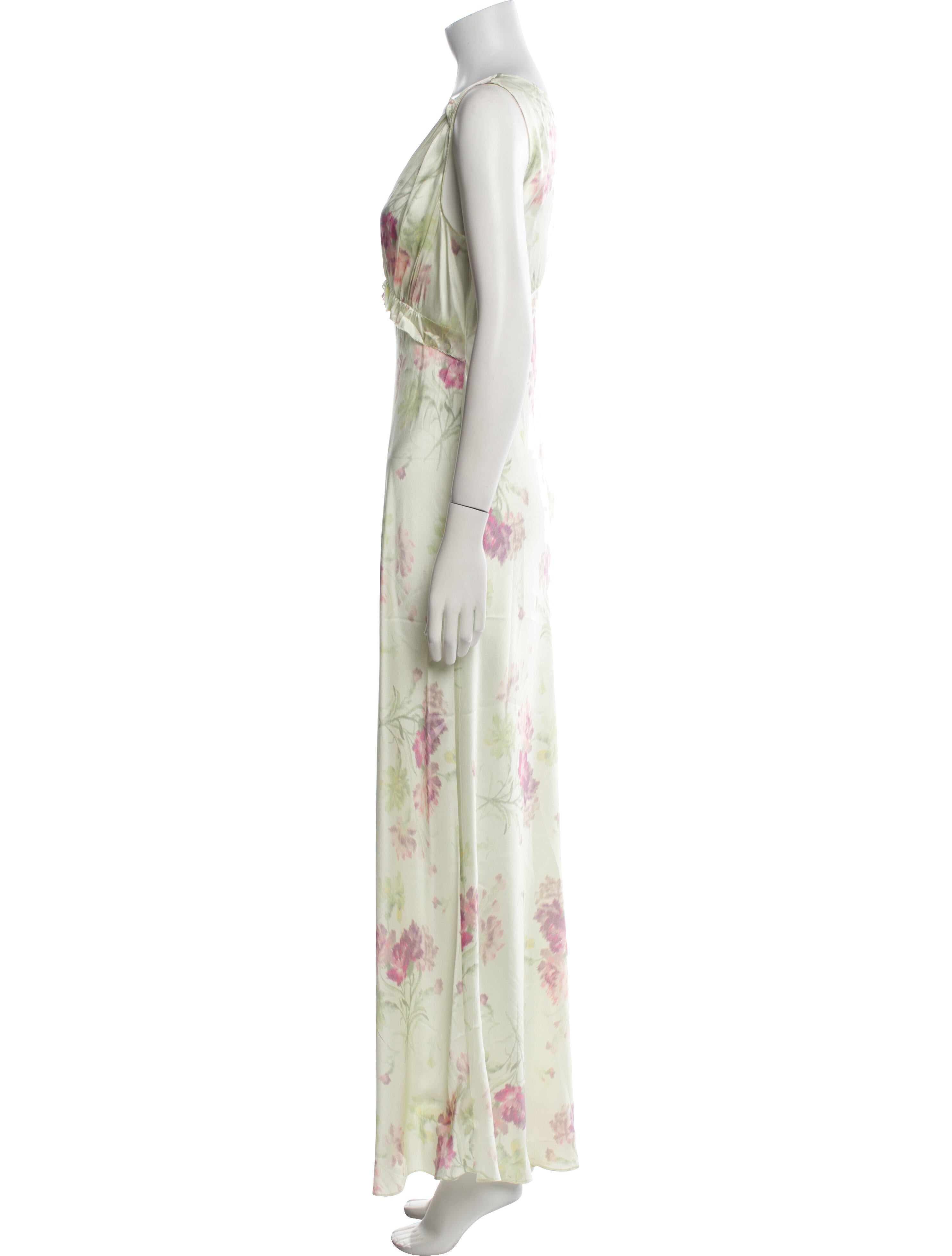 LoveShackFancy Silk Long Dress