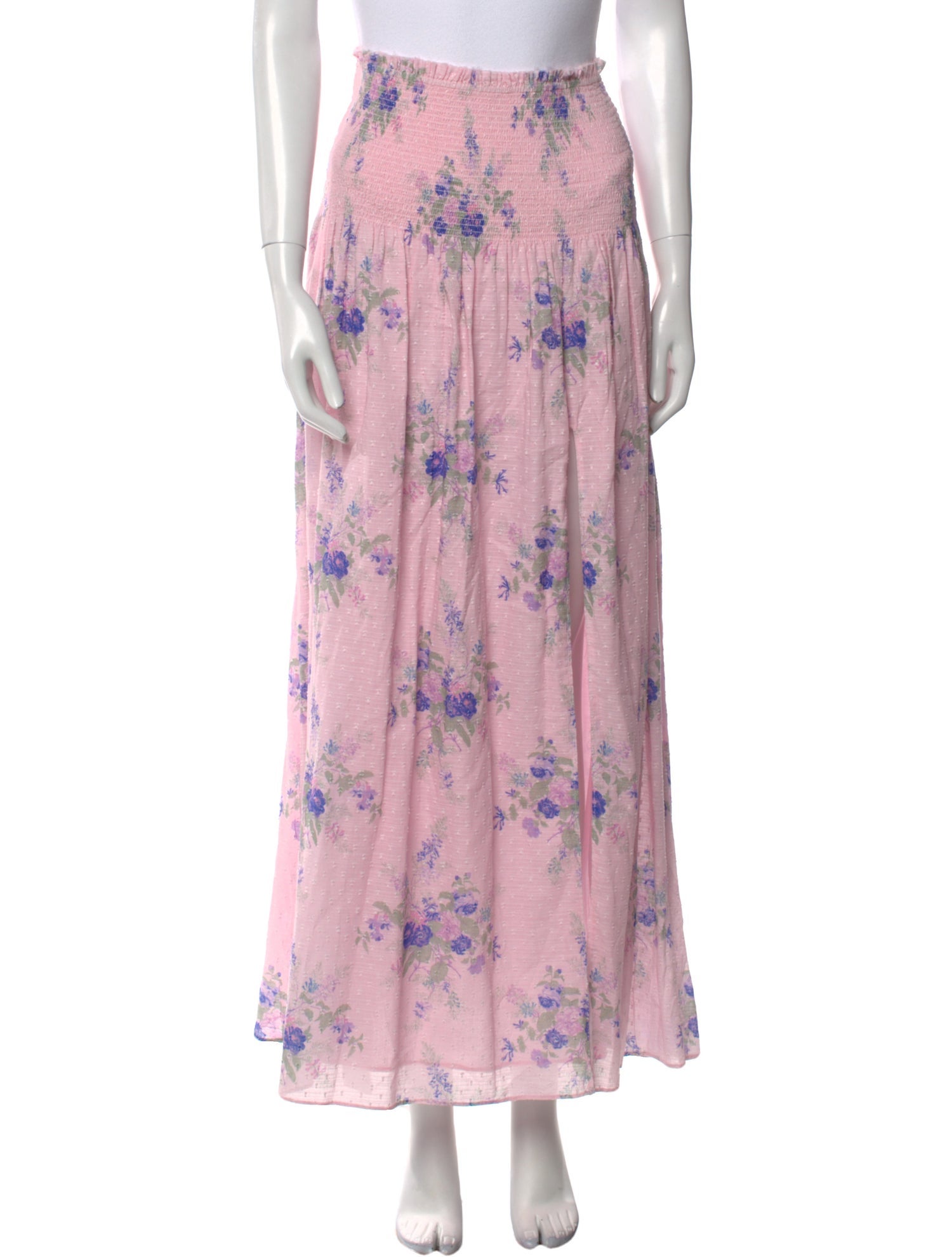 LoveShackFancy Printed Long Skirt