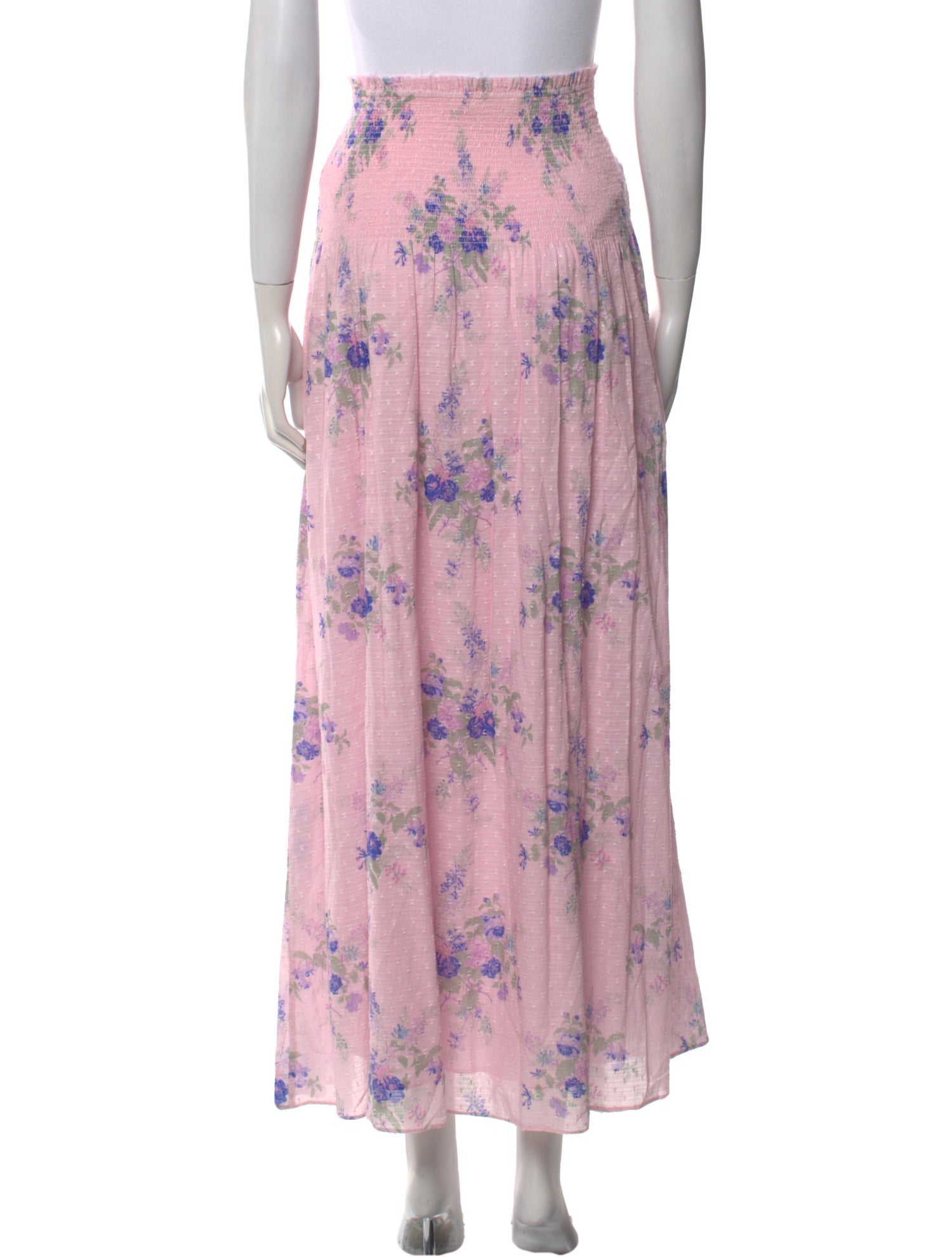 LoveShackFancy Printed Long Skirt