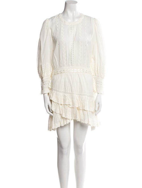 LoveShackFancy Scoop Neck Mini Dress