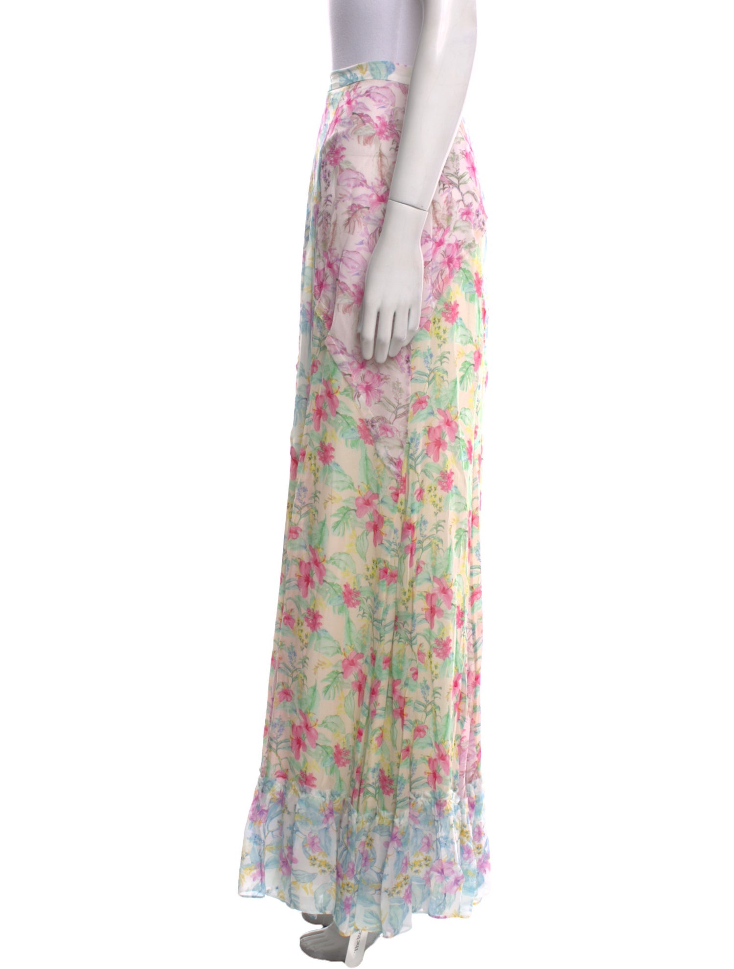 LoveShackFancy Floral Print Long Skirt w/ Tags