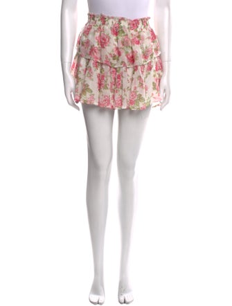 LoveShackFancy Silk Mini Skirt