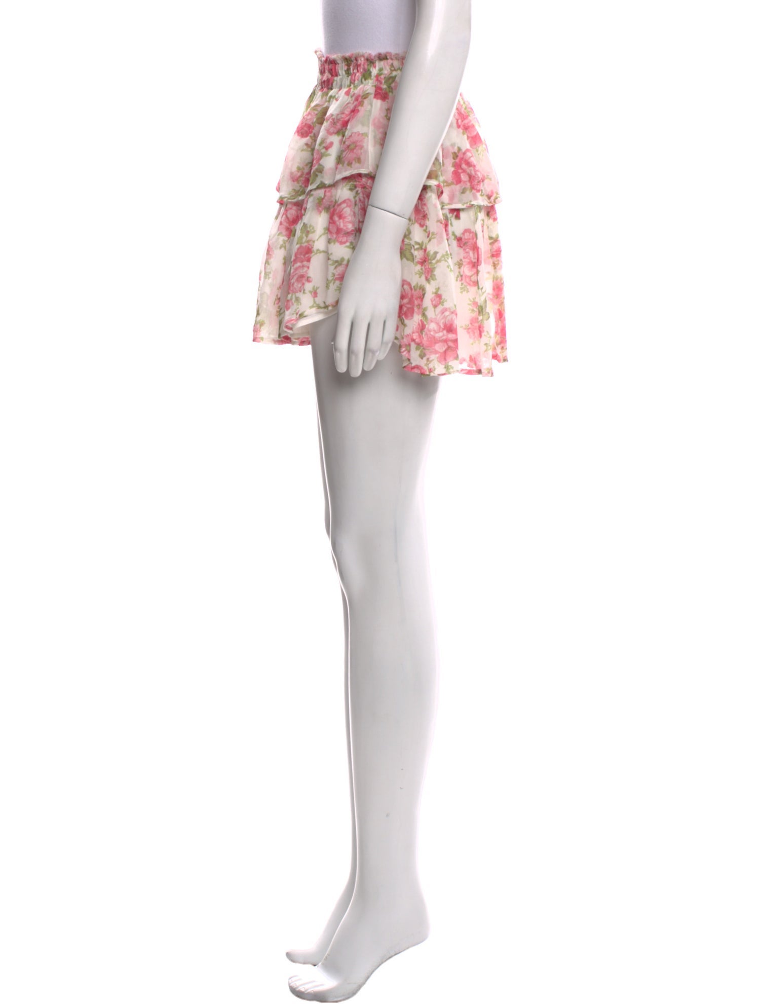 LoveShackFancy Silk Mini Skirt