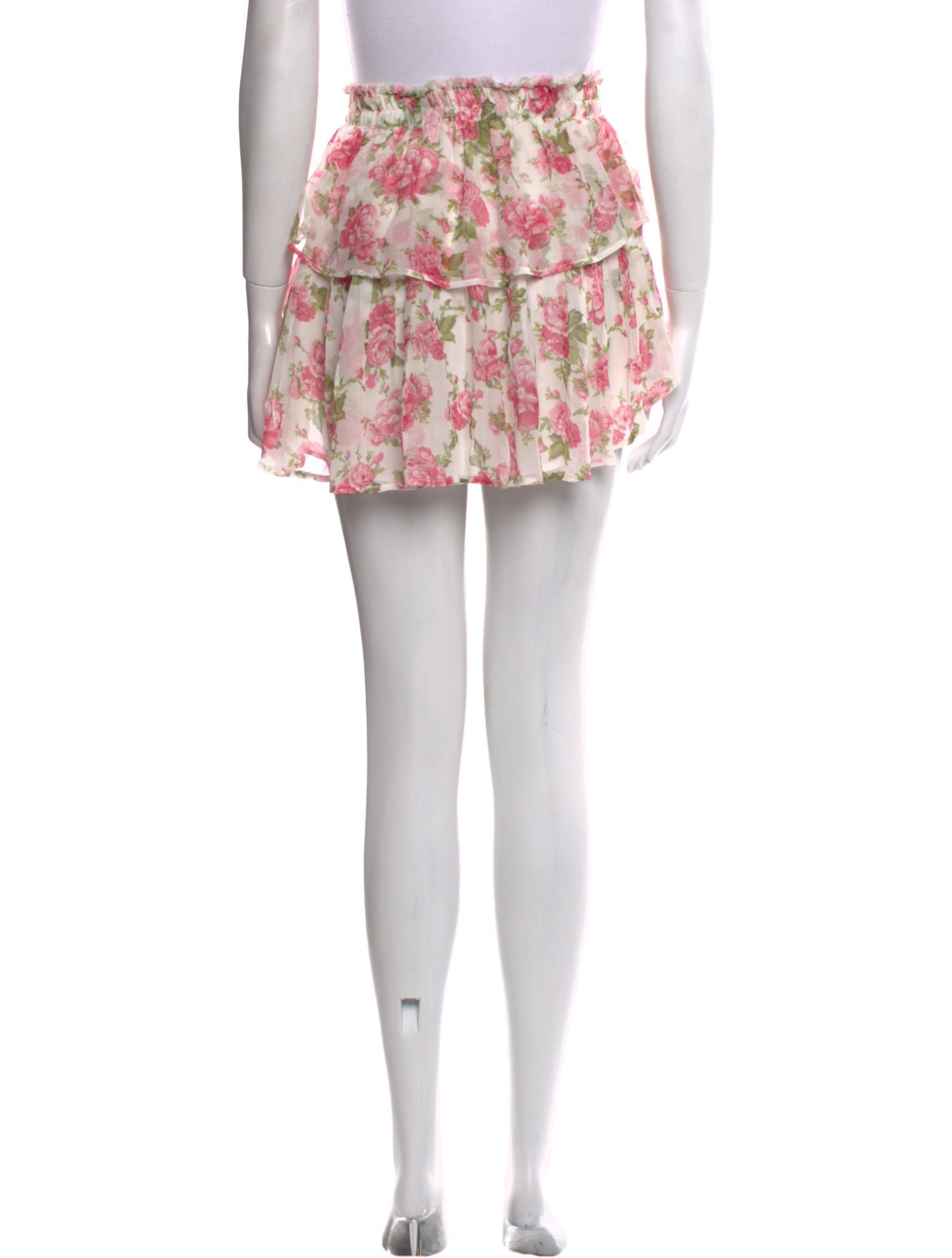 LoveShackFancy Silk Mini Skirt