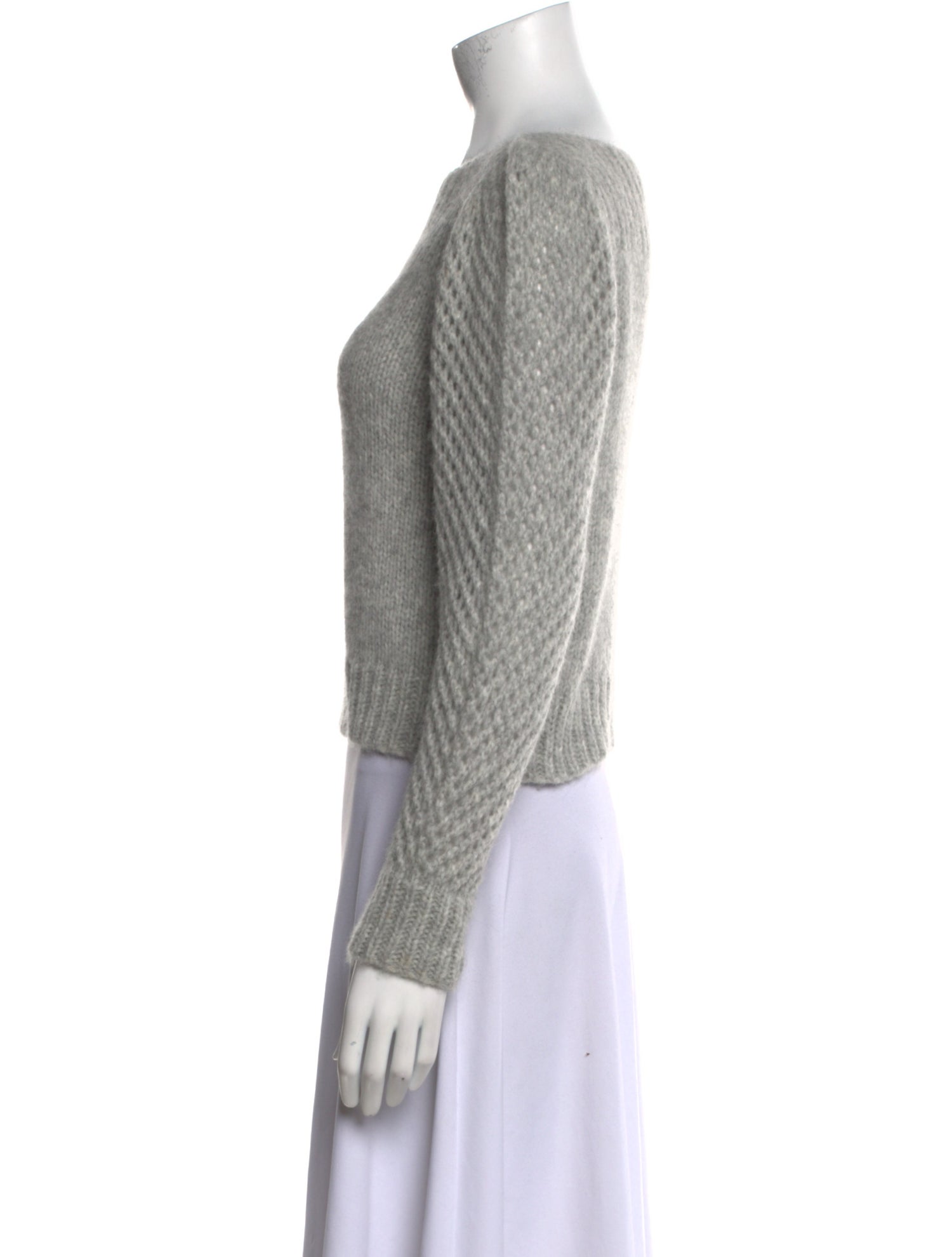 LoveShackFancy Baby Alpaca Bateau Neckline Sweater